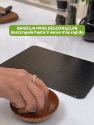 Uso práctico de la bandeja de descongelación en la cocina